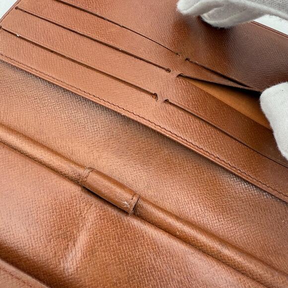 Vintage Louis Vuitton Monogram Canvas Long Wallet Authentic - Picture 8 of 16